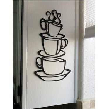 Coffee Cups Kitchen Wall Stickers Art Vinyl Decal Restaurant Pub Cafe Home Decor Coffee Cups Kitchen Wall Stickers Art Vinyl Decal Restaurant Pub Cafe Home Decor